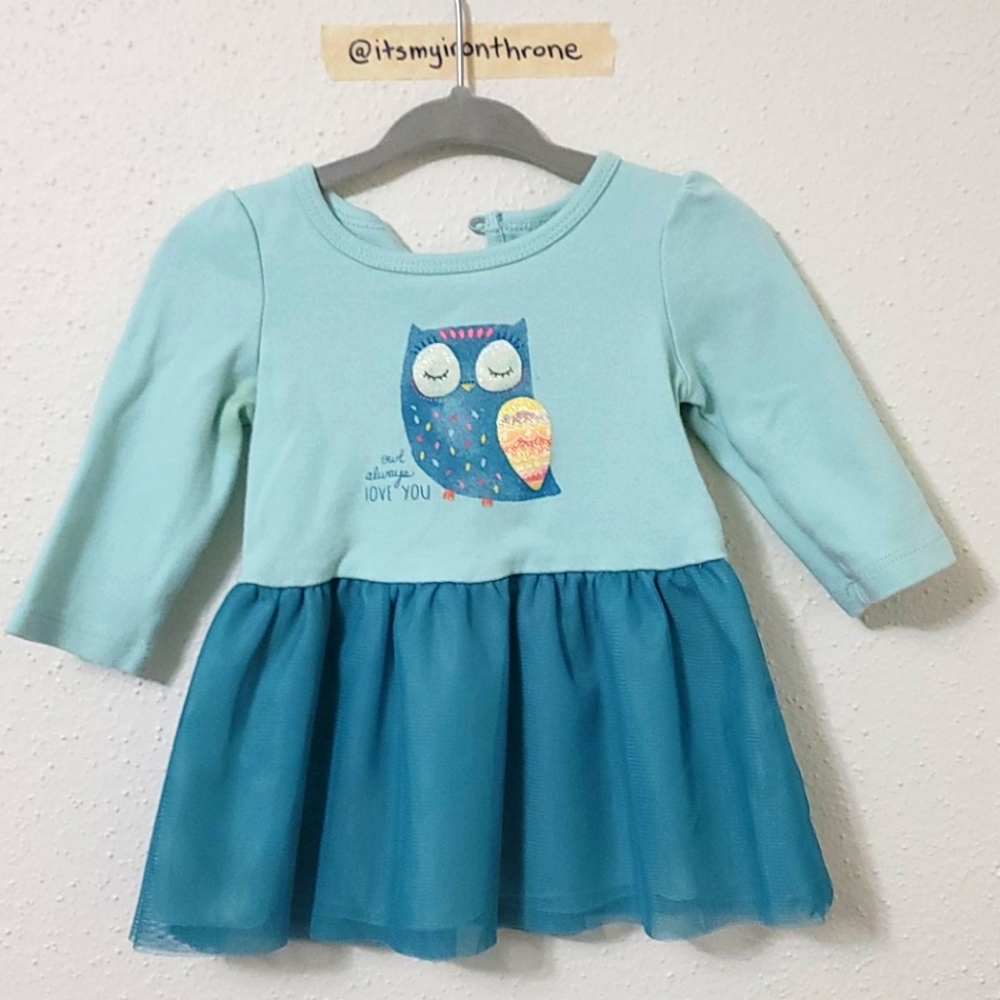 Little Wonders Tutu Owl Aleays Love You Dress